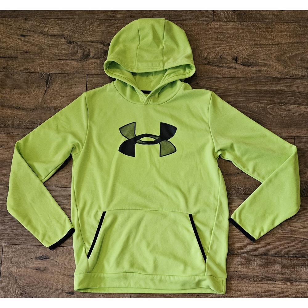 Boys Youth Xl Under‎ Armour Dri-fit Neon Hoodie Extra Large
